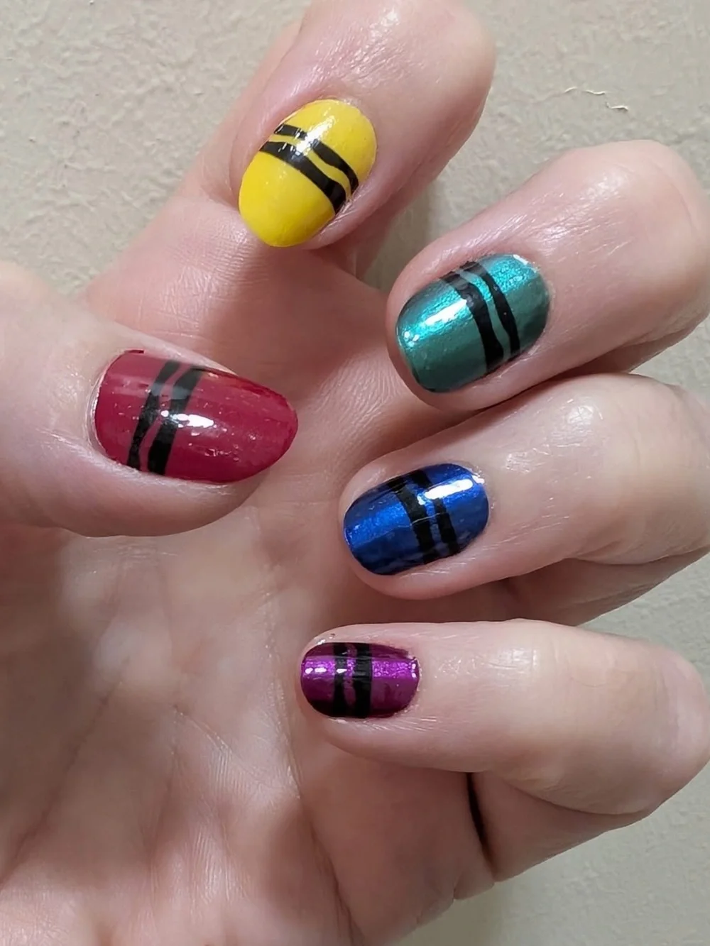 *Retired* Color Street: Flying Colors | School Crayon Fall Academic Preppy Clear